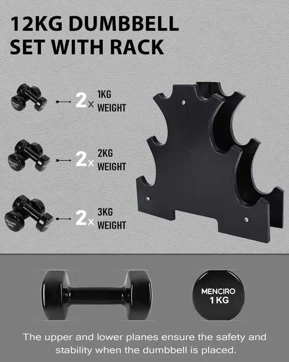 مجموعة دمبل ديب عالية الكثافة بحجم صغير . 12kg Compact High Density Dip Dumbbell