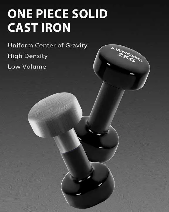مجموعة دمبل ديب عالية الكثافة بحجم صغير . 12kg Compact High Density Dip Dumbbell