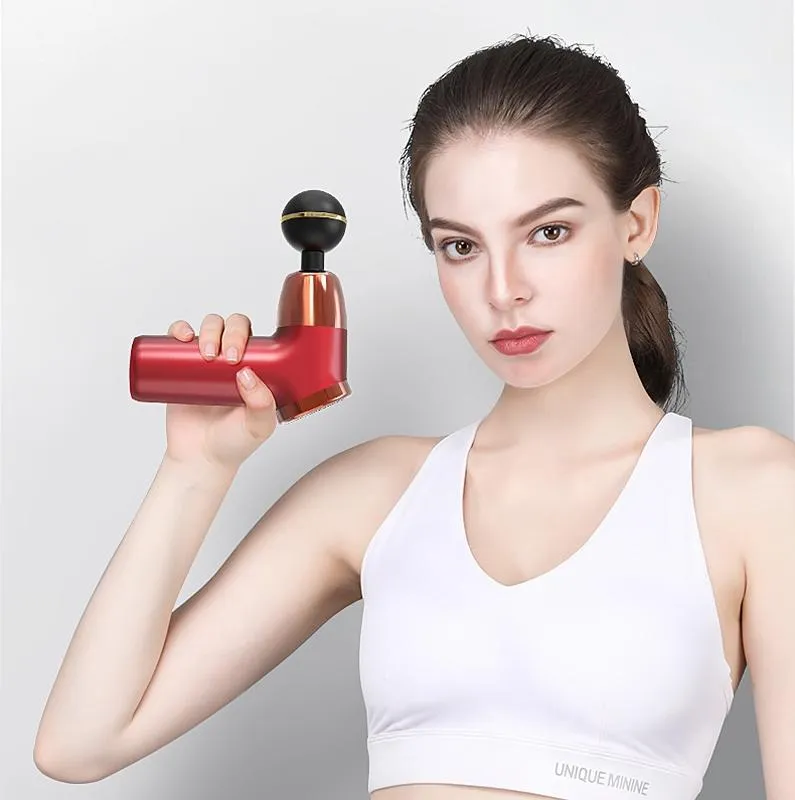20-Speed Electric Shock Muscle Massage Gun with LCD Screen | Black