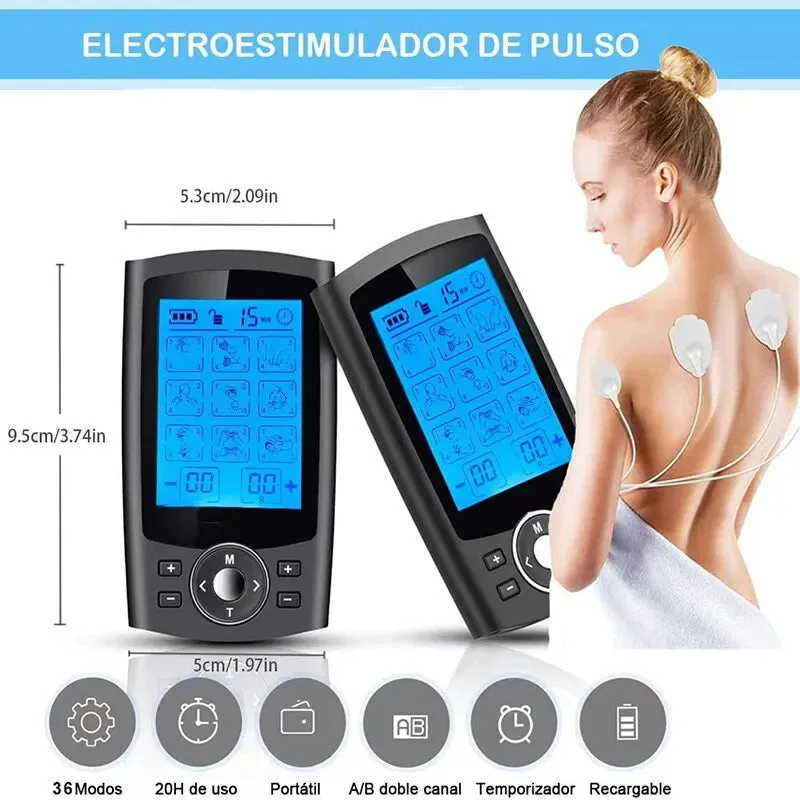36 Mode Electric Muscle Stimulator for Body Massage and Slimming