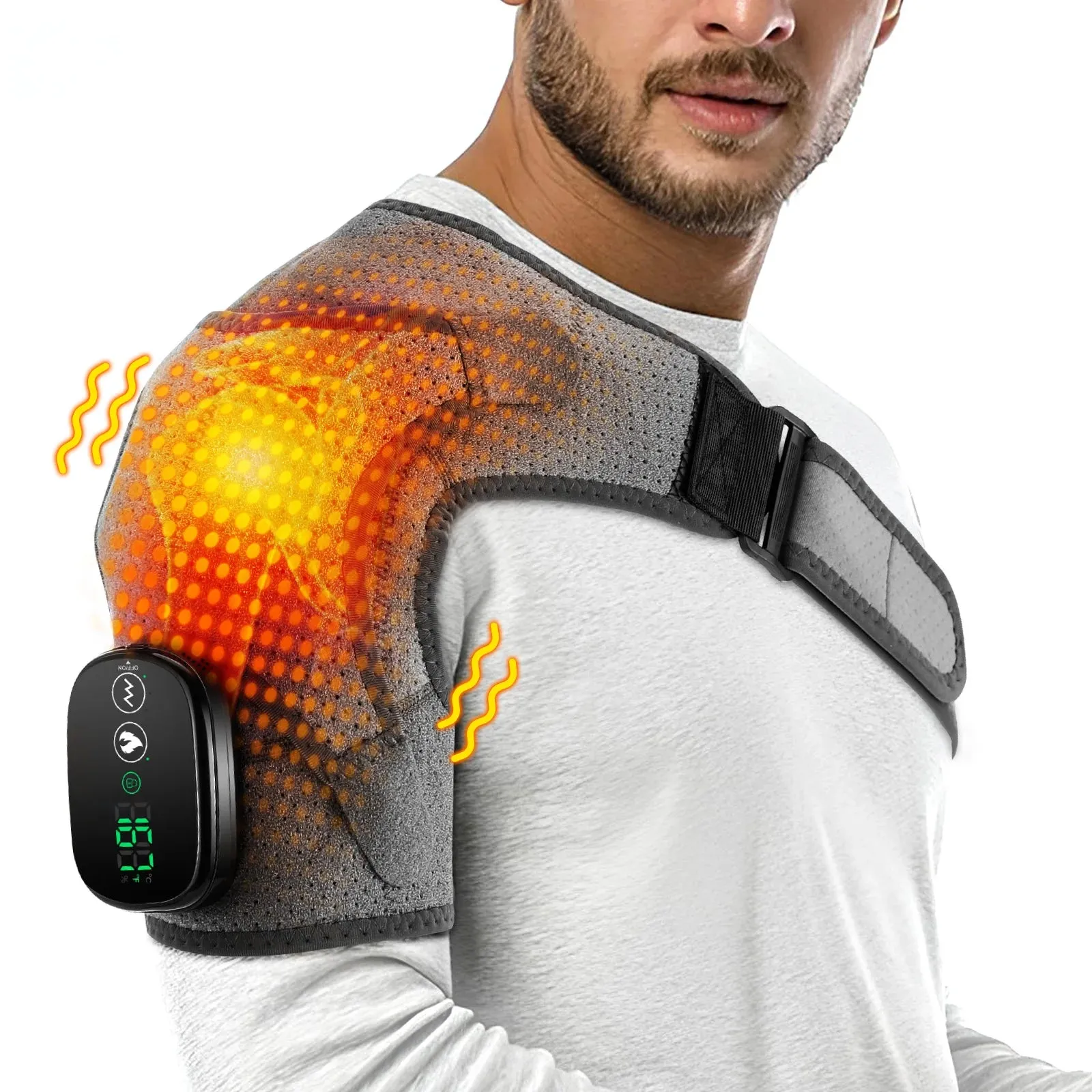 Adjustable Electric Shoulder Massager For Pain Relief
