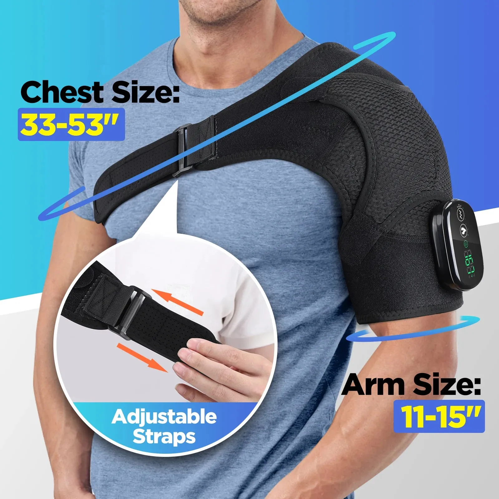 Adjustable Electric Shoulder Massager For Pain Relief
