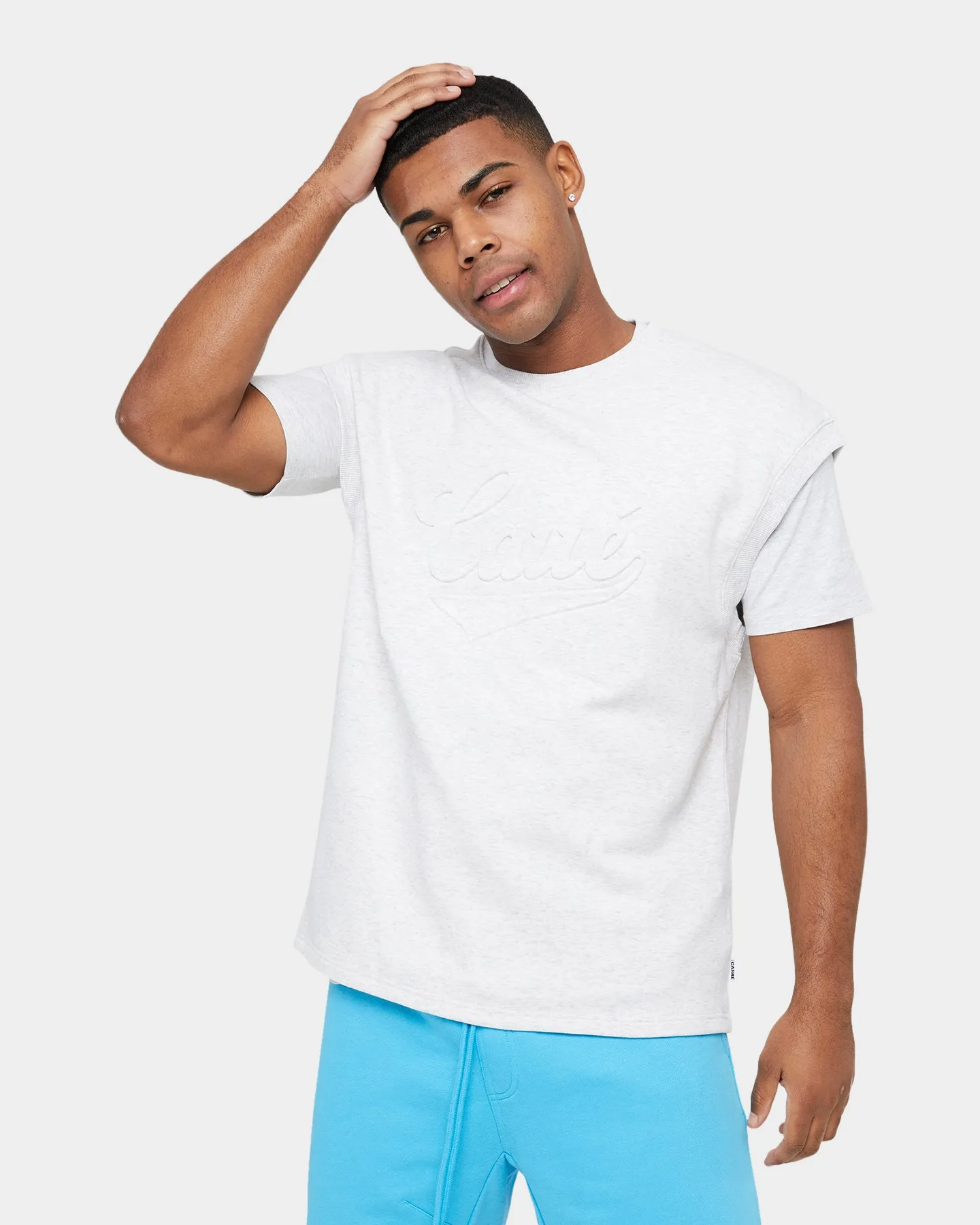 Carre Forme Muscle T-Shirt Light Grey