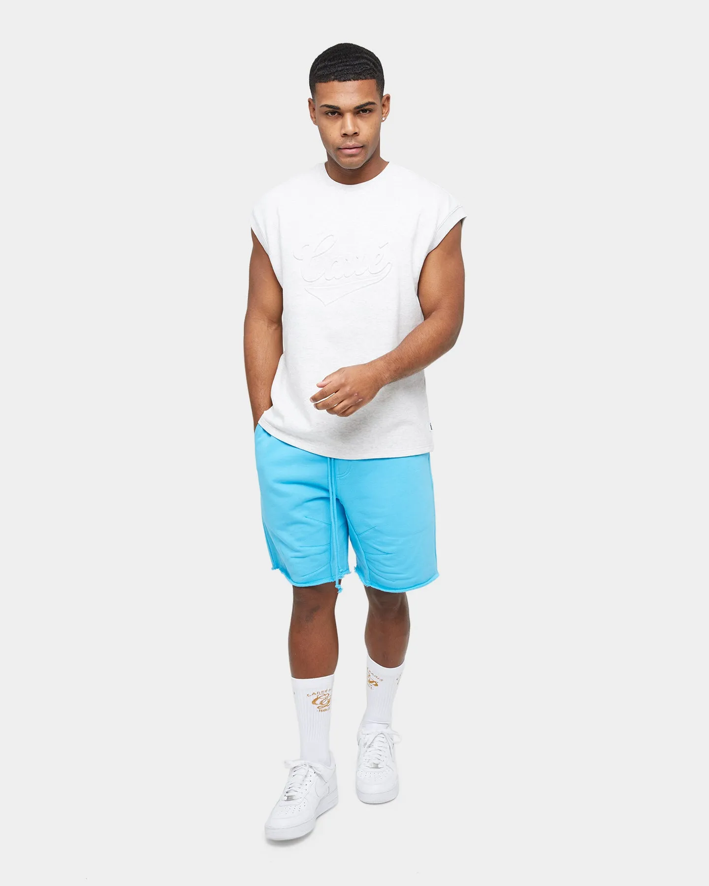 Carre Forme Muscle T-Shirt Light Grey