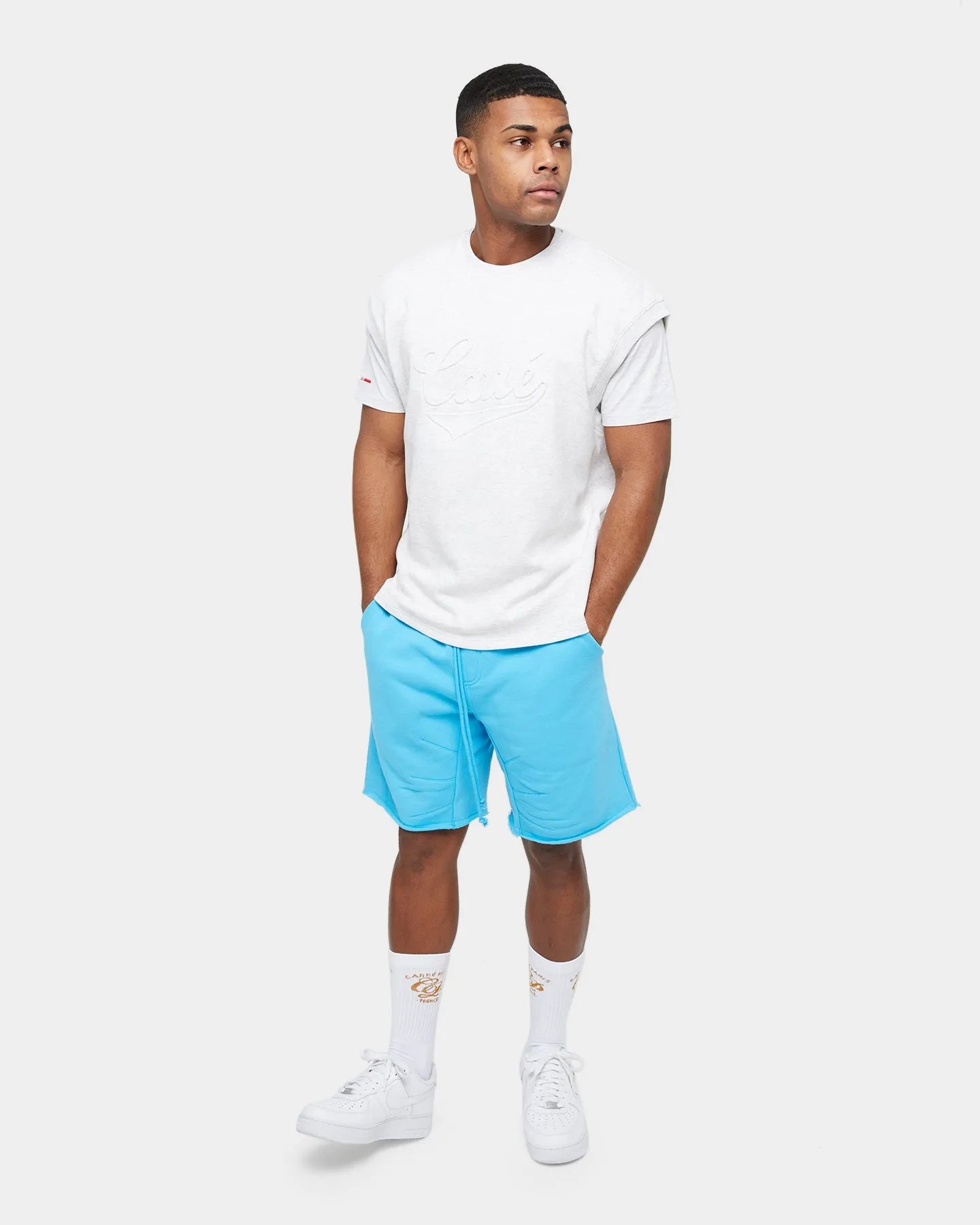 Carre Forme Muscle T-Shirt Light Grey