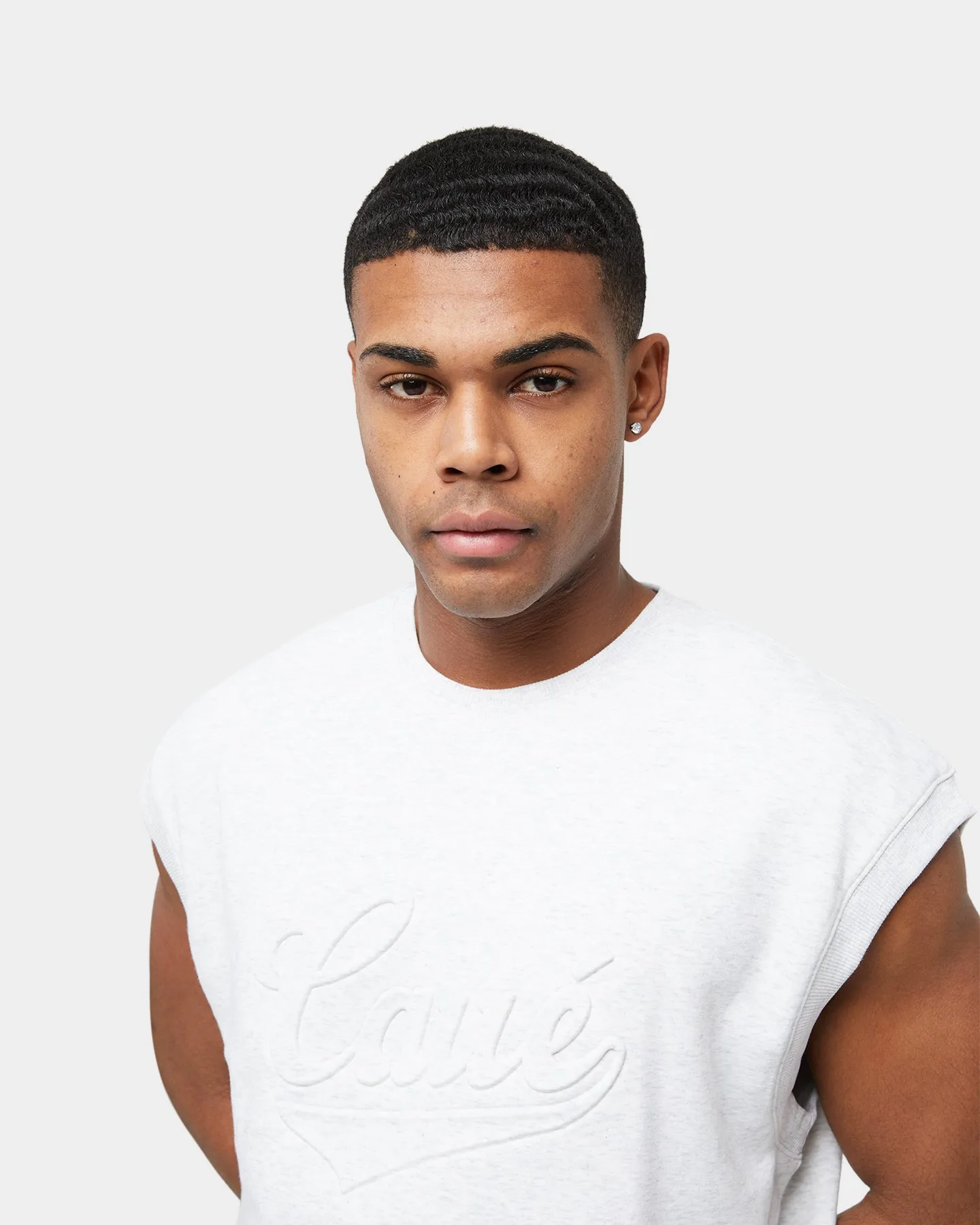 Carre Forme Muscle T-Shirt Light Grey
