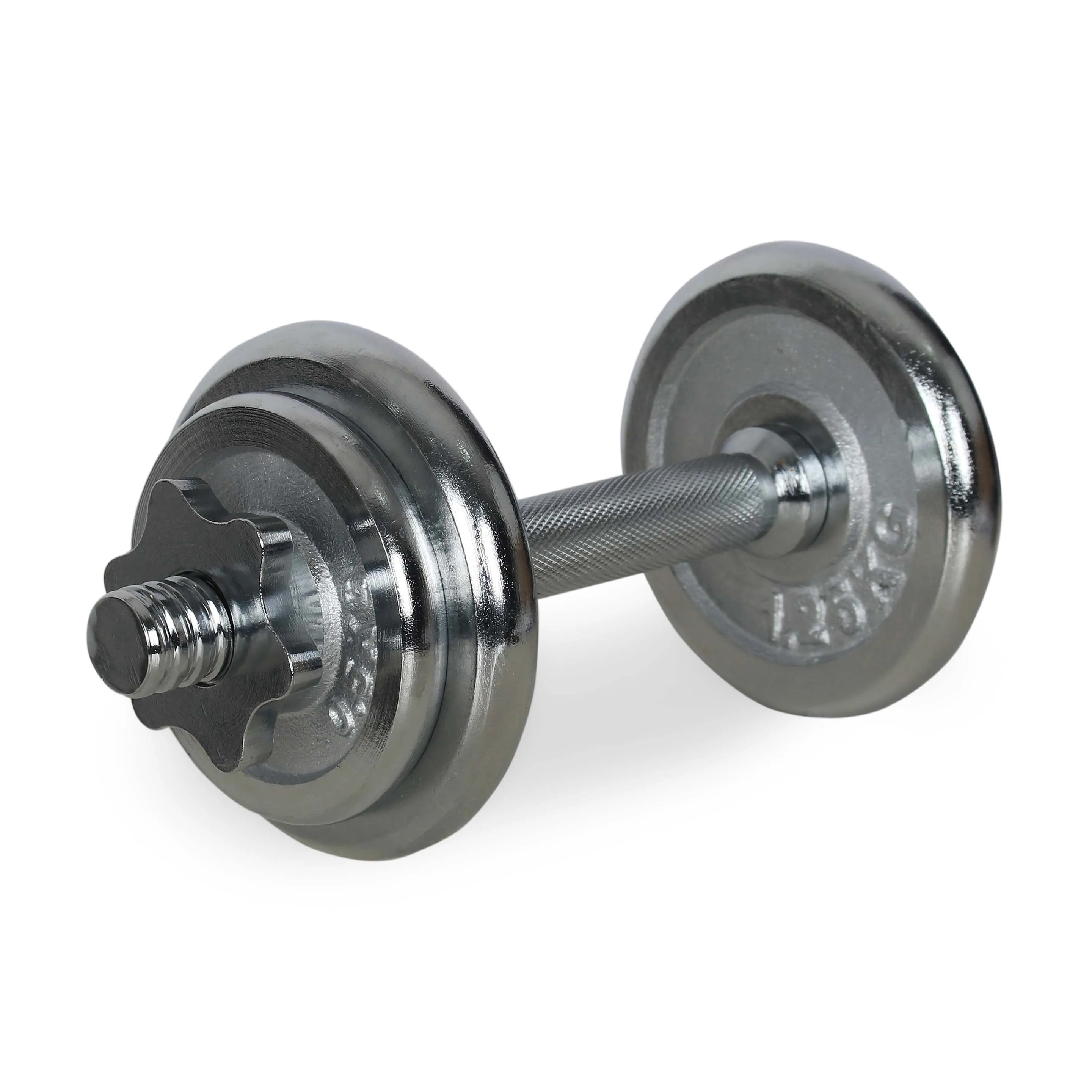 CHROME DUMBBELL 1 PIECE SET (5KG)