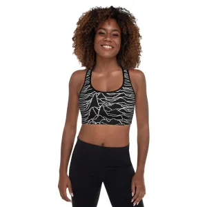 Dark Waves Padded Sports Bra