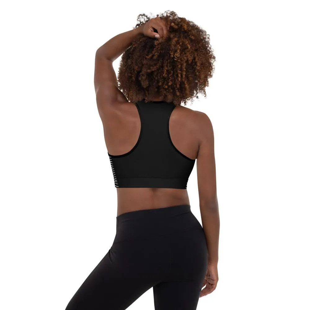 Dark Waves Padded Sports Bra