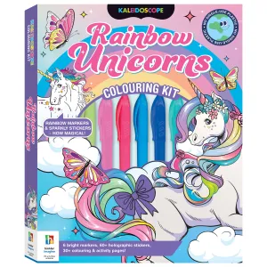 Kaleidoscope Colouring Kit: Rainbow Unicorns
