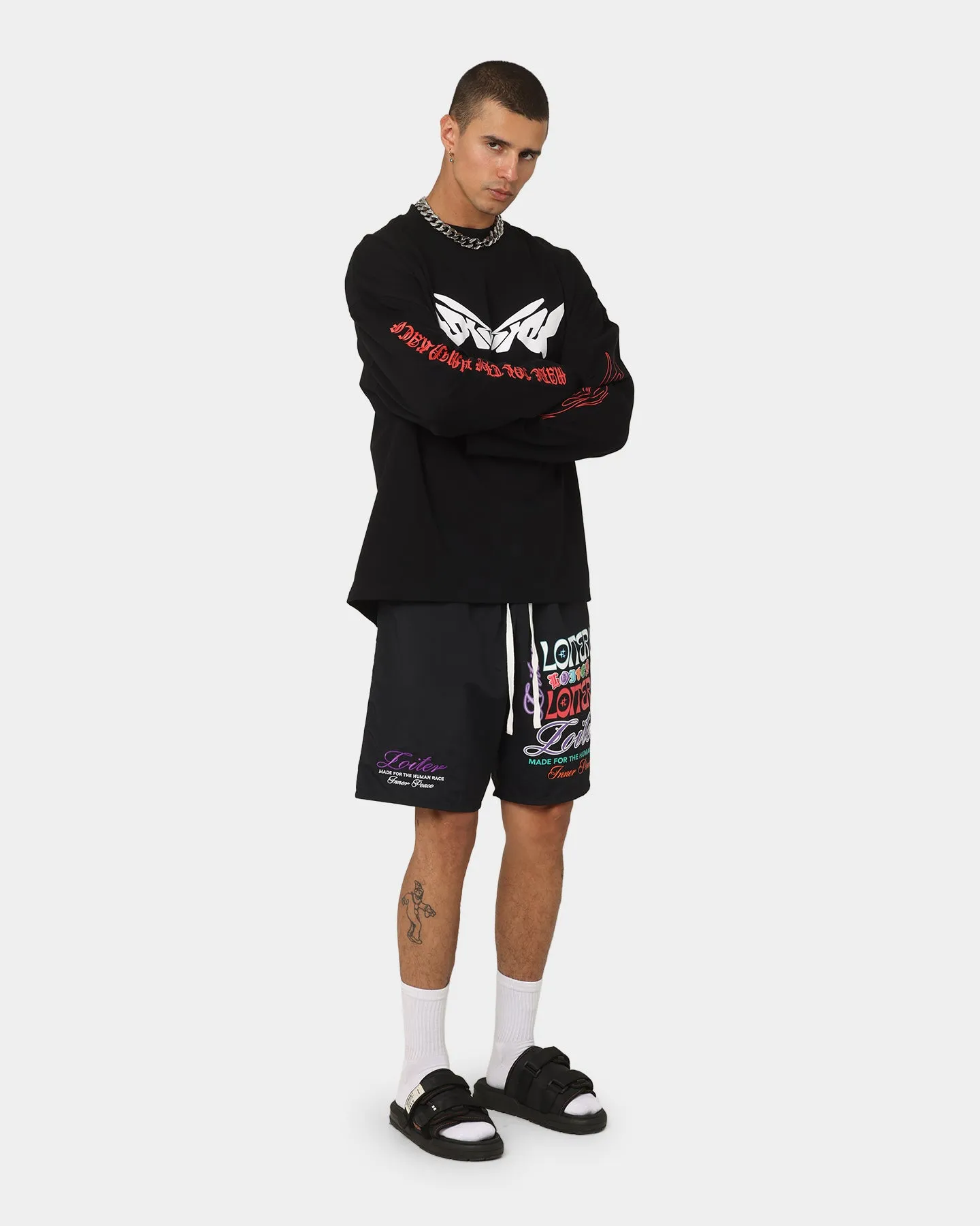 Loiter Cyber Long Sleeve T-Shirt Black