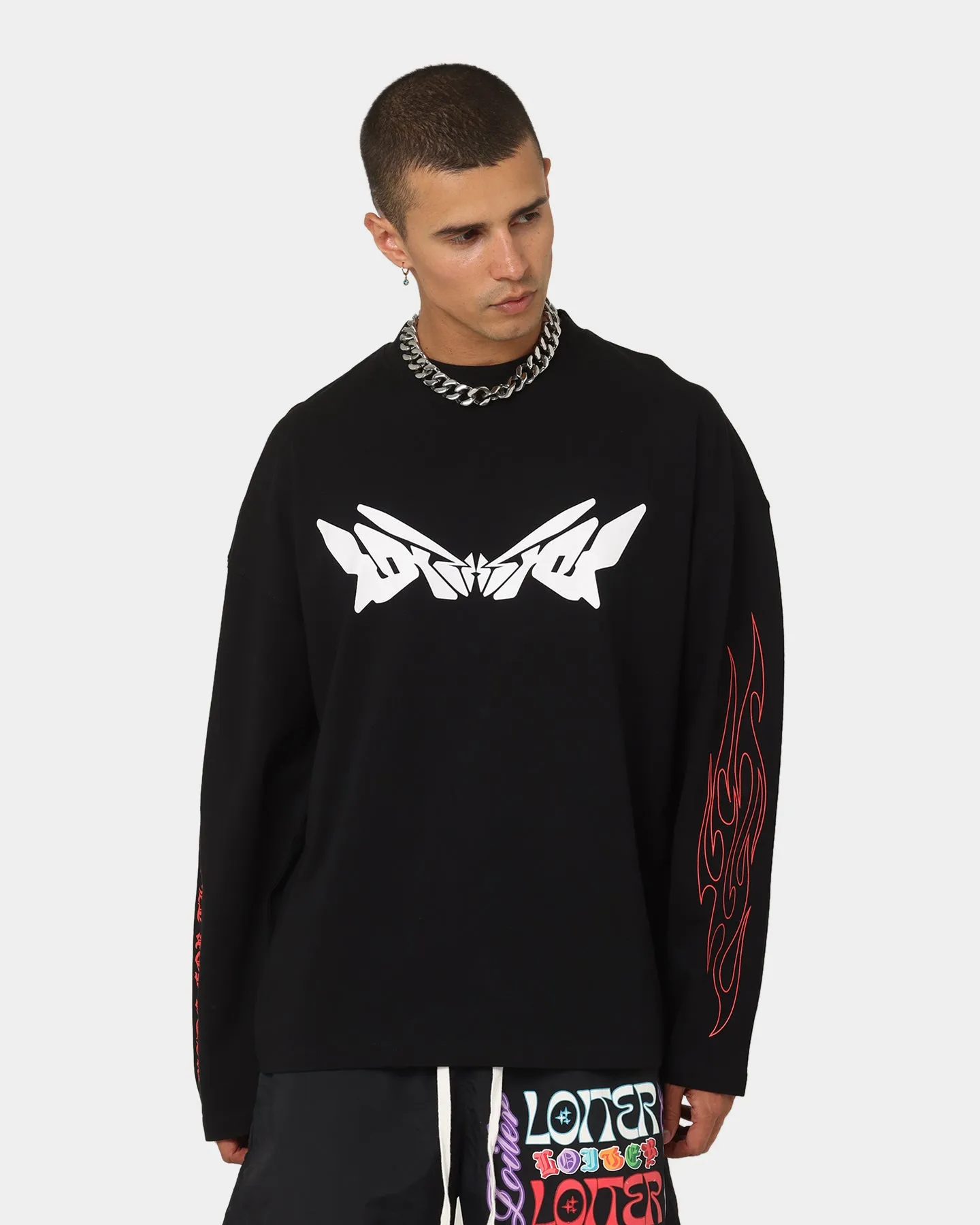Loiter Cyber Long Sleeve T-Shirt Black