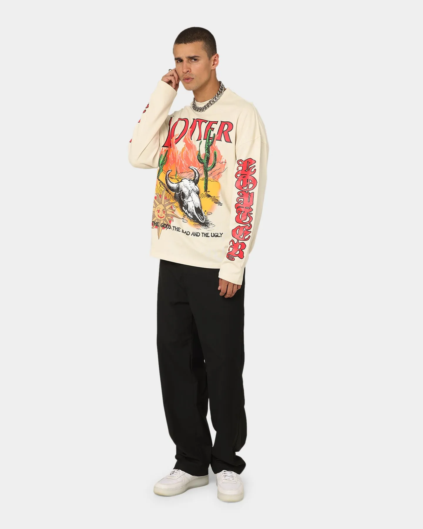 Loiter Rodeo Long Sleeve T-Shirt Sand