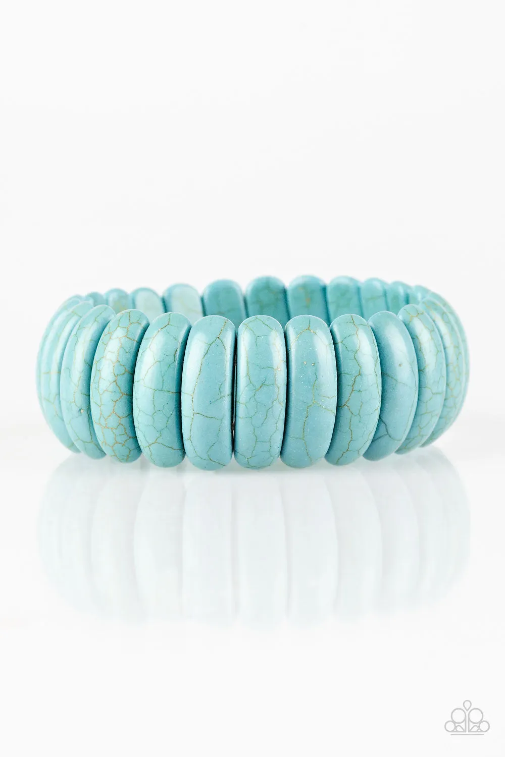 Peacefully Primal - Blue Paparazzi Bracelet