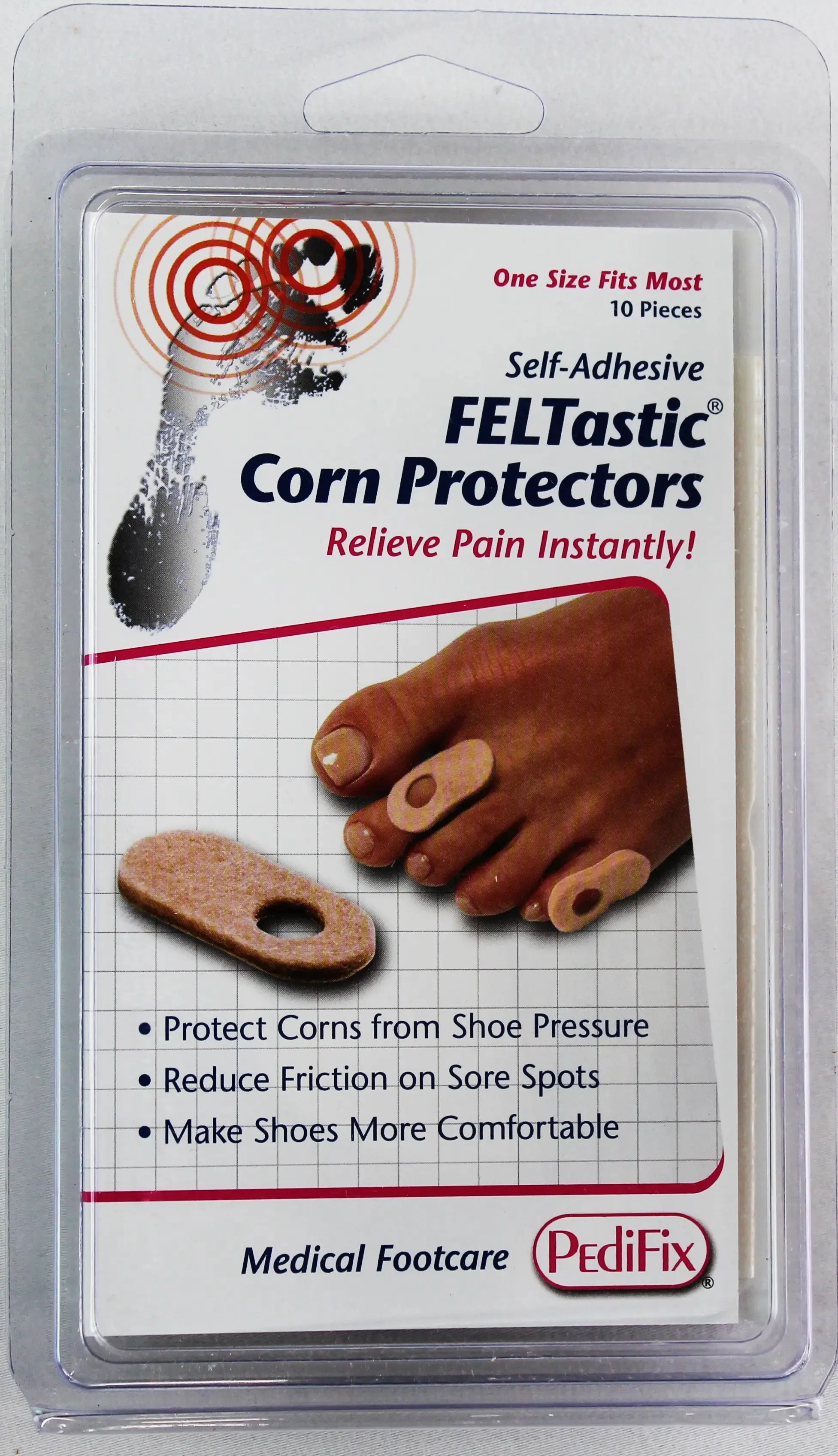 PediFix Felt Corn Protectors  Soft Cushioning for Painful Corns