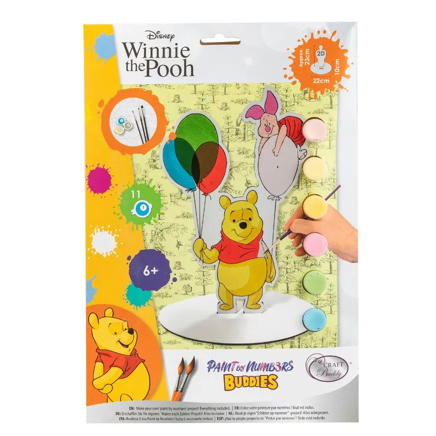 "Winnie the Pooh" Disney Paint By Numbers XL Buddies Kit