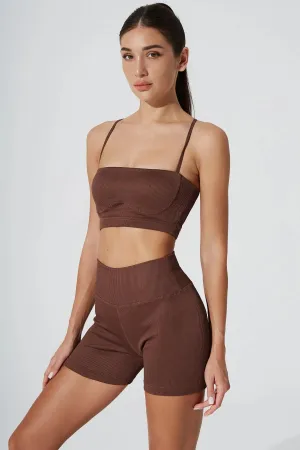 Sierra Square Neck Top - Maroon Choco