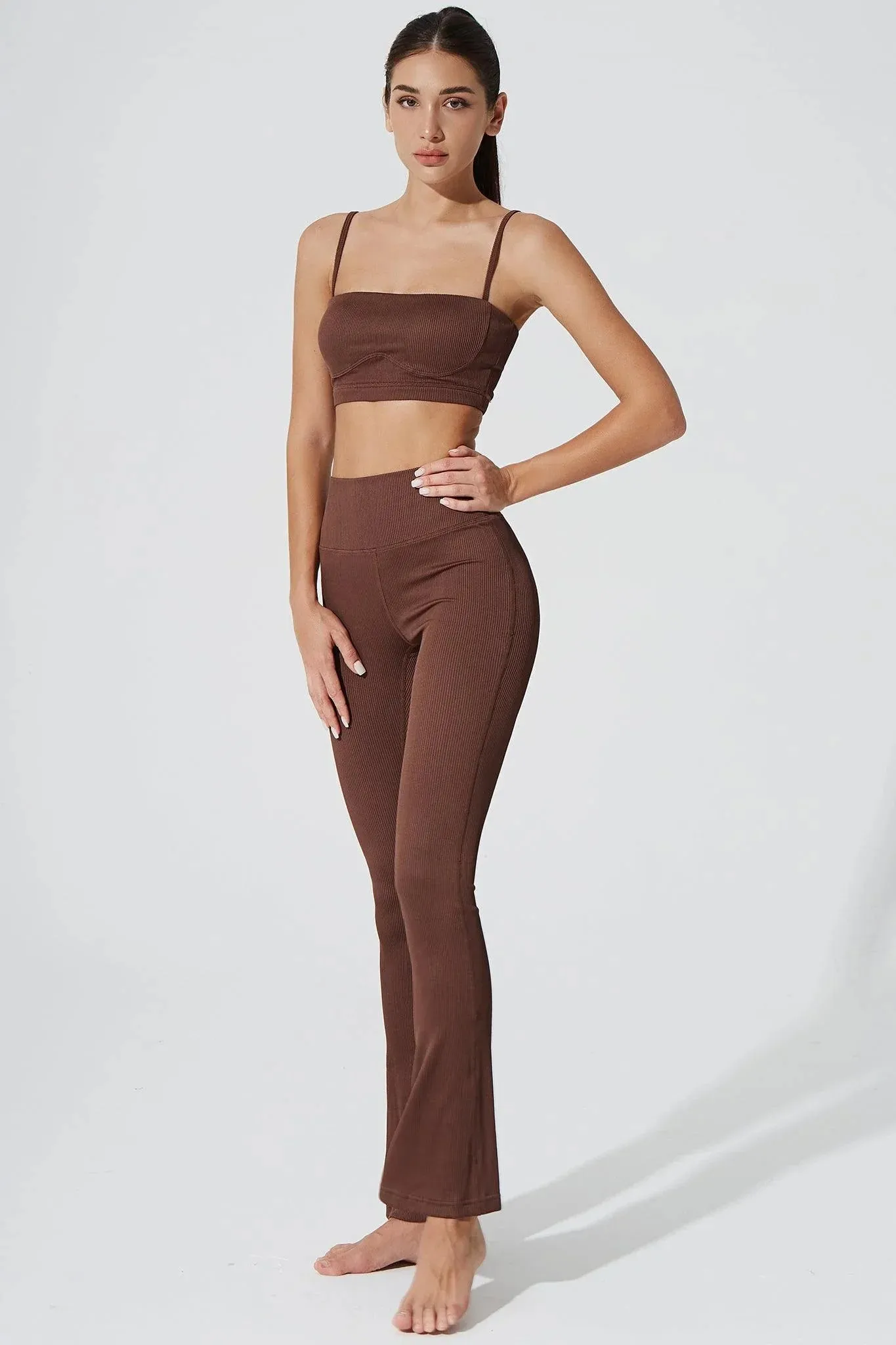 Sierra Square Neck Top - Maroon Choco