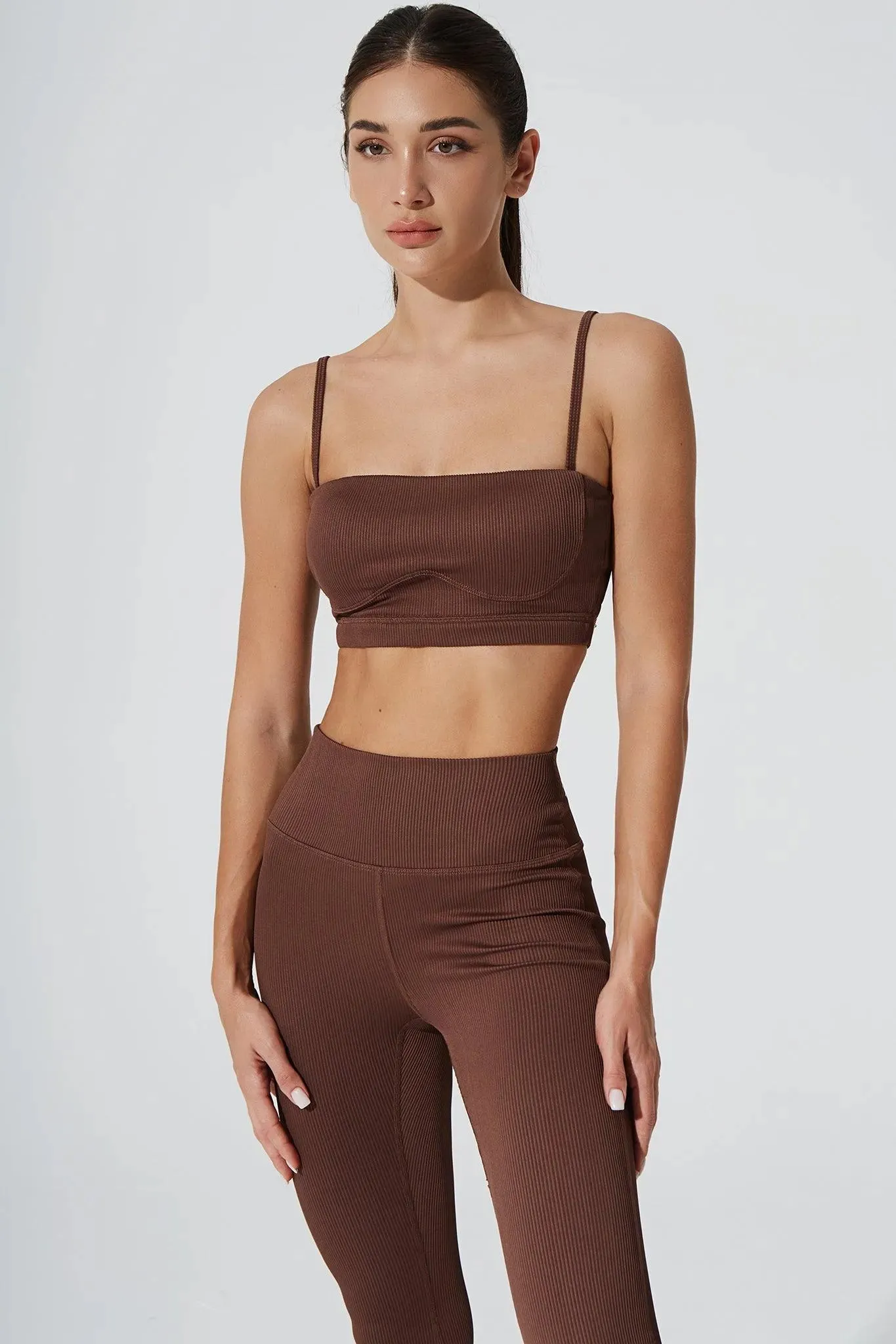 Sierra Square Neck Top - Maroon Choco