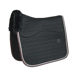 Skin Friendly Dressage Saddle Pad - Black