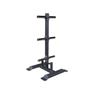 Weight Tree Olympic 2" Bumper Plates Rubber or Iron Weights & Barbell Storage GWT56